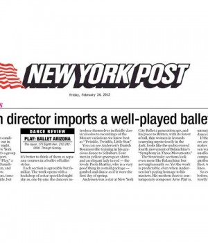Danish Director Imports A Well-played Ballet Buffet