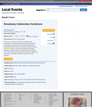 Broadway Celebrates Variations