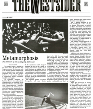 Metamorphosis, The Evolution of Dance Company Morphoses