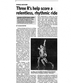 Three R’s help score a relentless, rhythmic ride