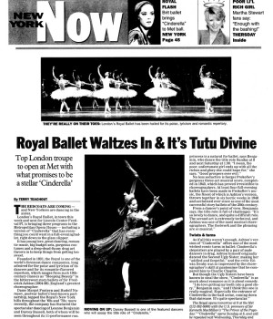 Royal Ballet Waltzes In & It’s Tutu Divine