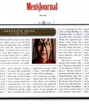 Heroes: Meredith Monk