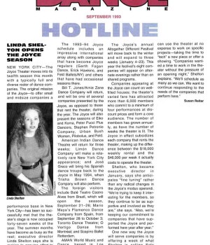 Hotline: Linda Shelton Opens the Joyce Season