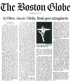 At Pillow, classic Villella, Monk goes extragalactic