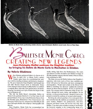 Ballets de Monte Carlo: Creating New Legends