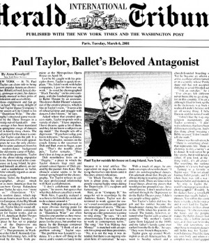 Paul Taylor, Ballet’s Beloved Antagonist
