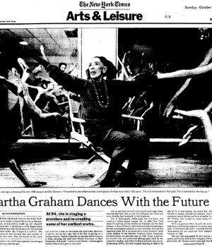 Martha Graham Dances With the Future