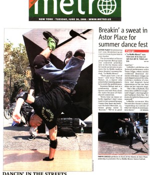 Breakin’ a sweat in Astor Place for summer dance fest
