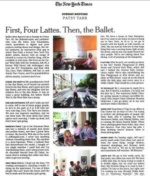 First, Four Lattes. Then, the Ballet