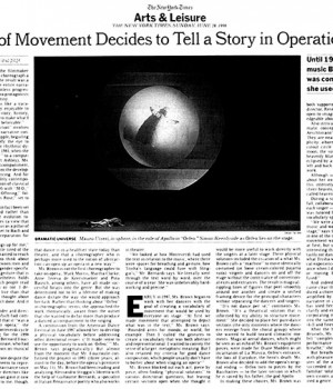 Master of Movement Decides to Tell a Story With An Opera