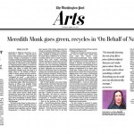 Meredith Monk goes green, recycles in new work ‘On Behalf of Nature’