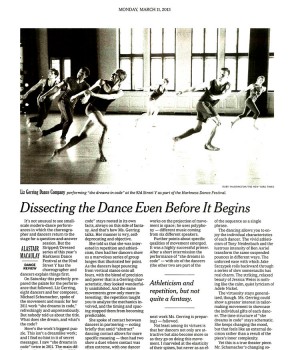 Dissecting the Dance Even Before It Begins